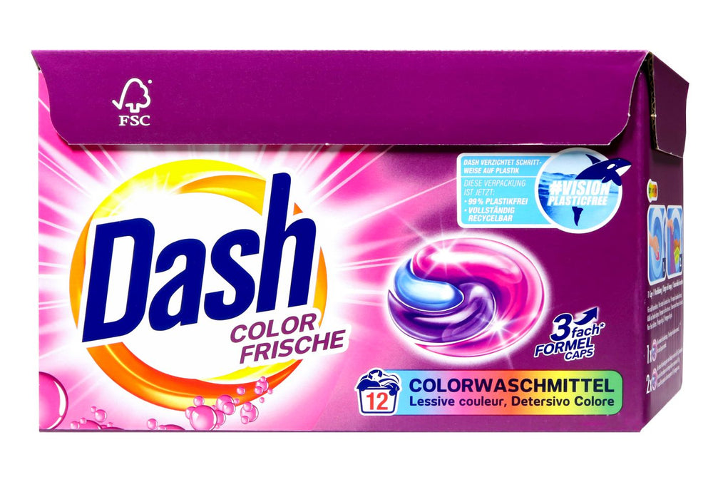 Dash 3in1 Caps Color Frische Waschmittel 18WL, 448,2 g