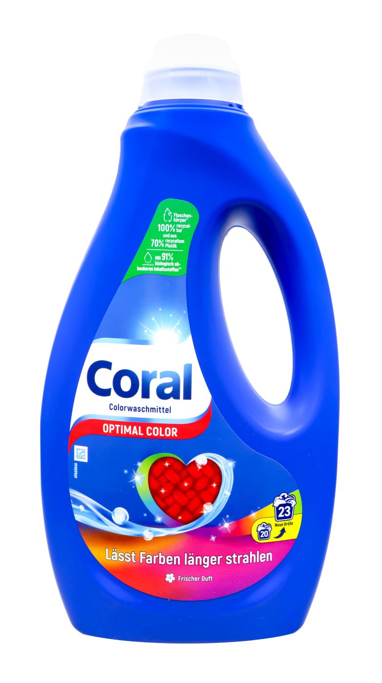 Coral Optimal Color Flüssigwaschmittel 23 Waschladungen, 1,15 l