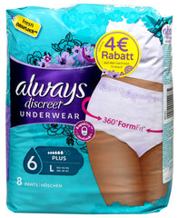Always discreet Inkontinenz Pants plus L, 9 er