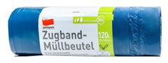 Quickpack Müllsäcke Blau Rolle 120 Liter, 20 er