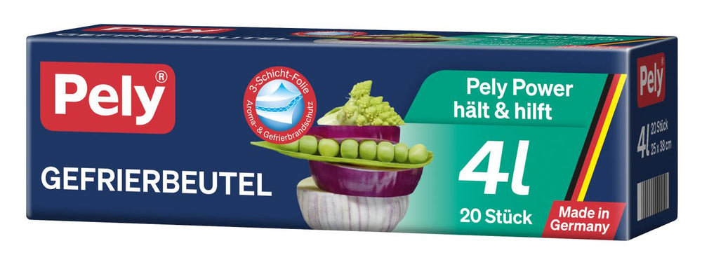 Pely Gefrierbeutel Rolle 4 l, 20 er