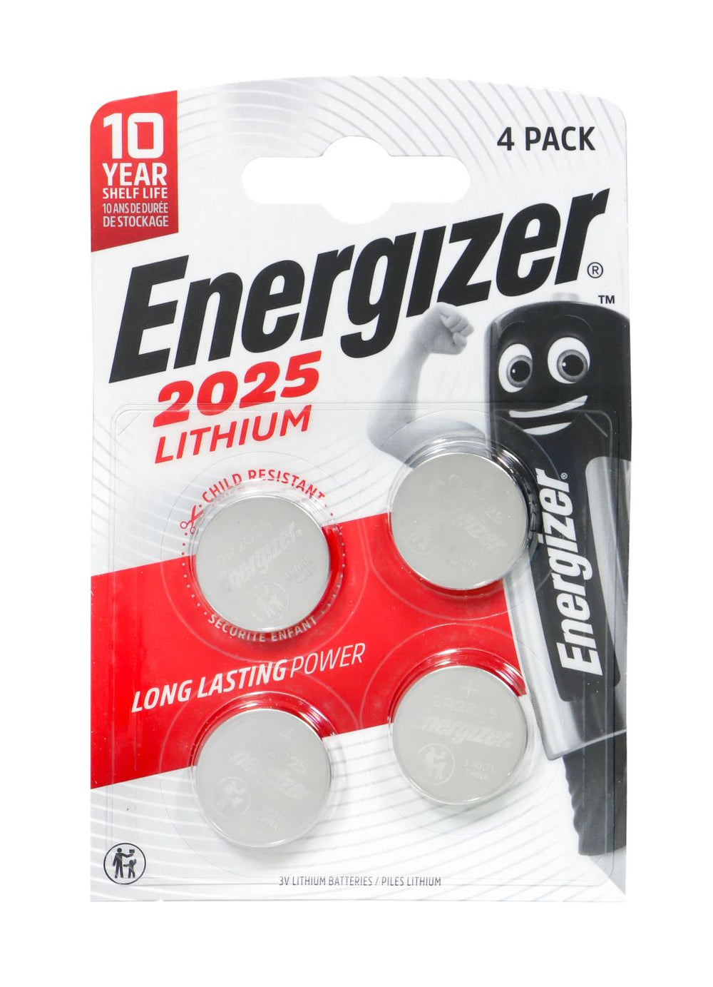 Energizer Lithium CR-Typ 2025, 4 er