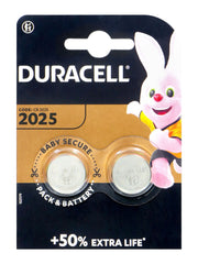 Duracell CR 2025 Doppelpack, 3,0 V