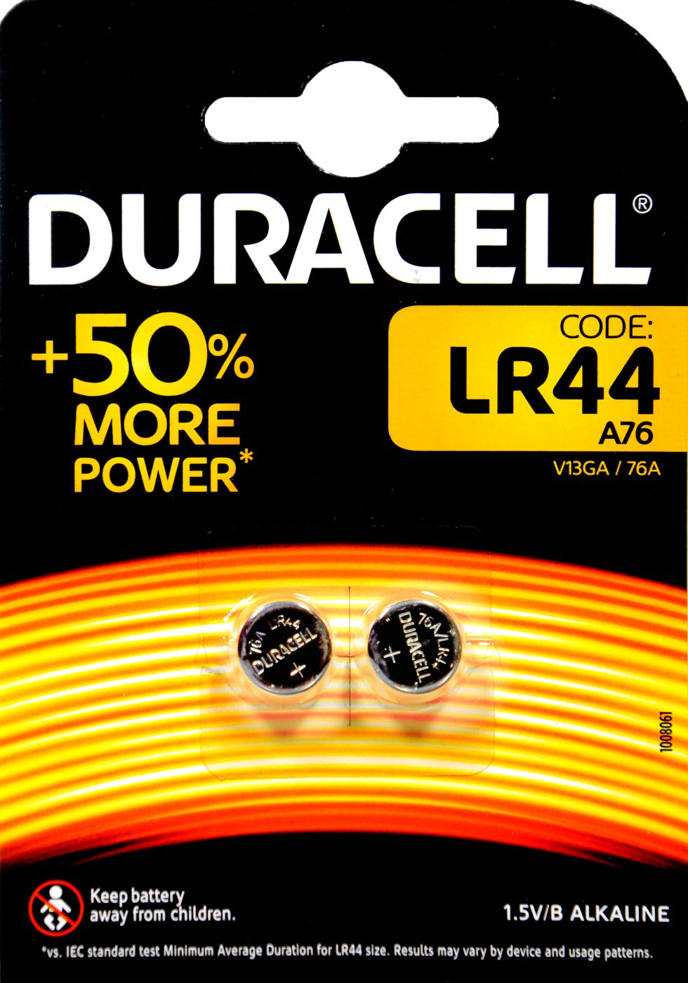 Duracell Electronics LR 44, 2 x 1,5 V