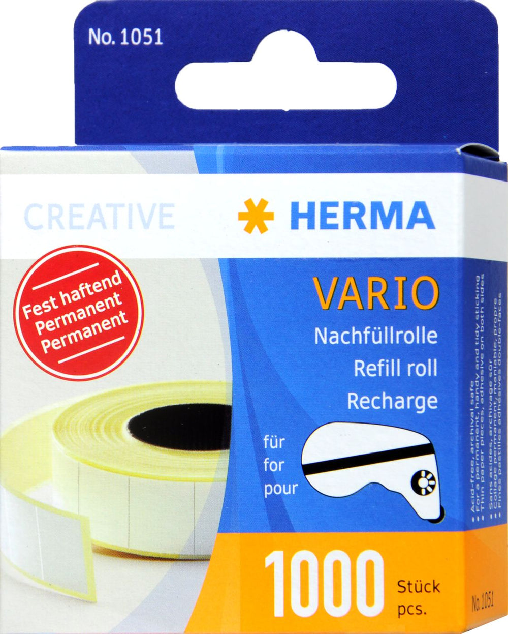 Hermafix Vario Ersatzrolle, 1000 er