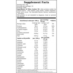 Whey Isolate 90 - 500g - Natural