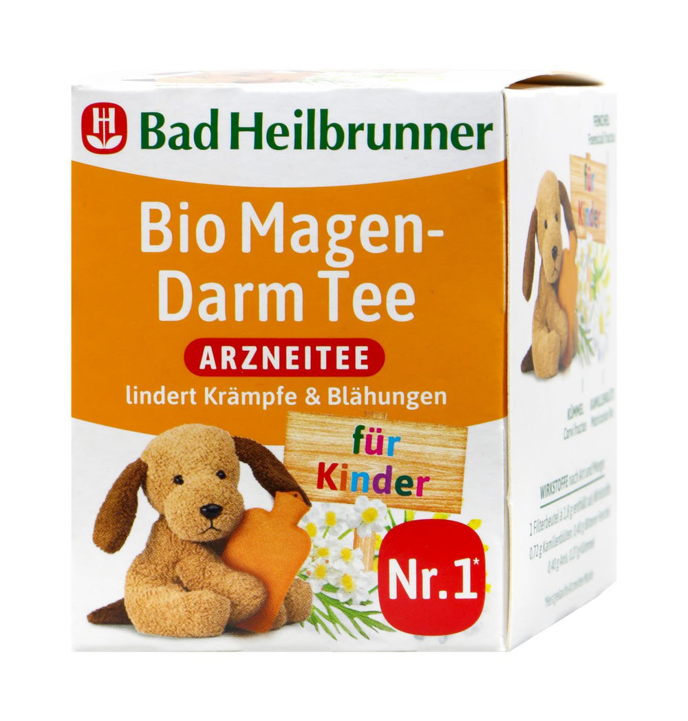 Bad Heilbrunner Bio Magen-Darm Tee für Kinder, 8 Beutel
