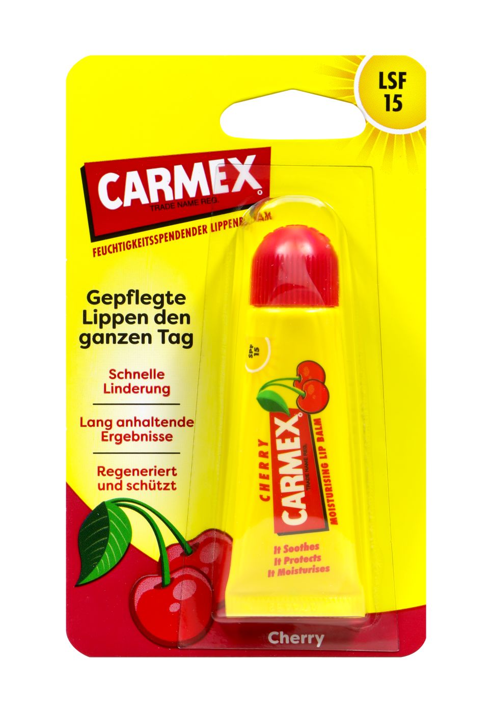 Carmex Lippenbalsam Cherry LSF 15, 10 g