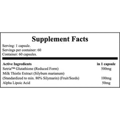 Glutathione 500mg - 60vcaps.