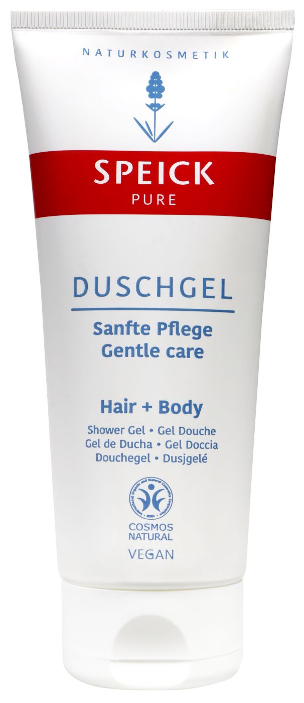 Speick Pure Duschgel, Hair+Body, Vegan, 200 ml