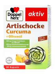 Doppelherz Artischocke + Olivenöl + Curcuma, 30 er
