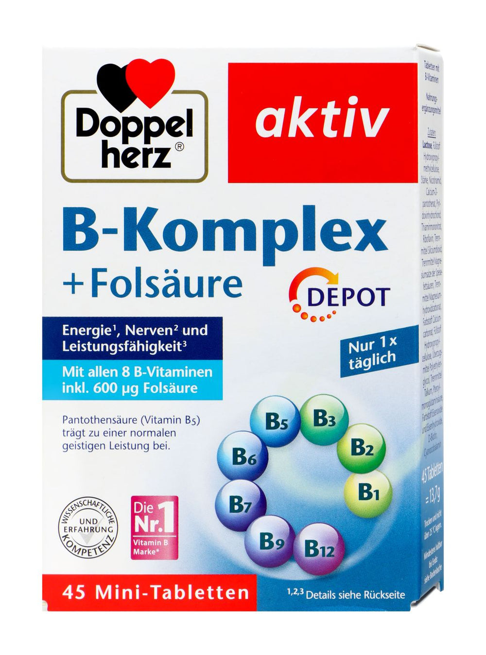 Doppelherz B-Komplex + Folsäure, 45 er