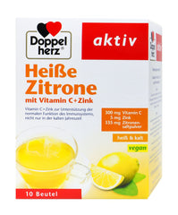 Doppelherz Heiße Zitrone Vitamin C + Zink, 10 er