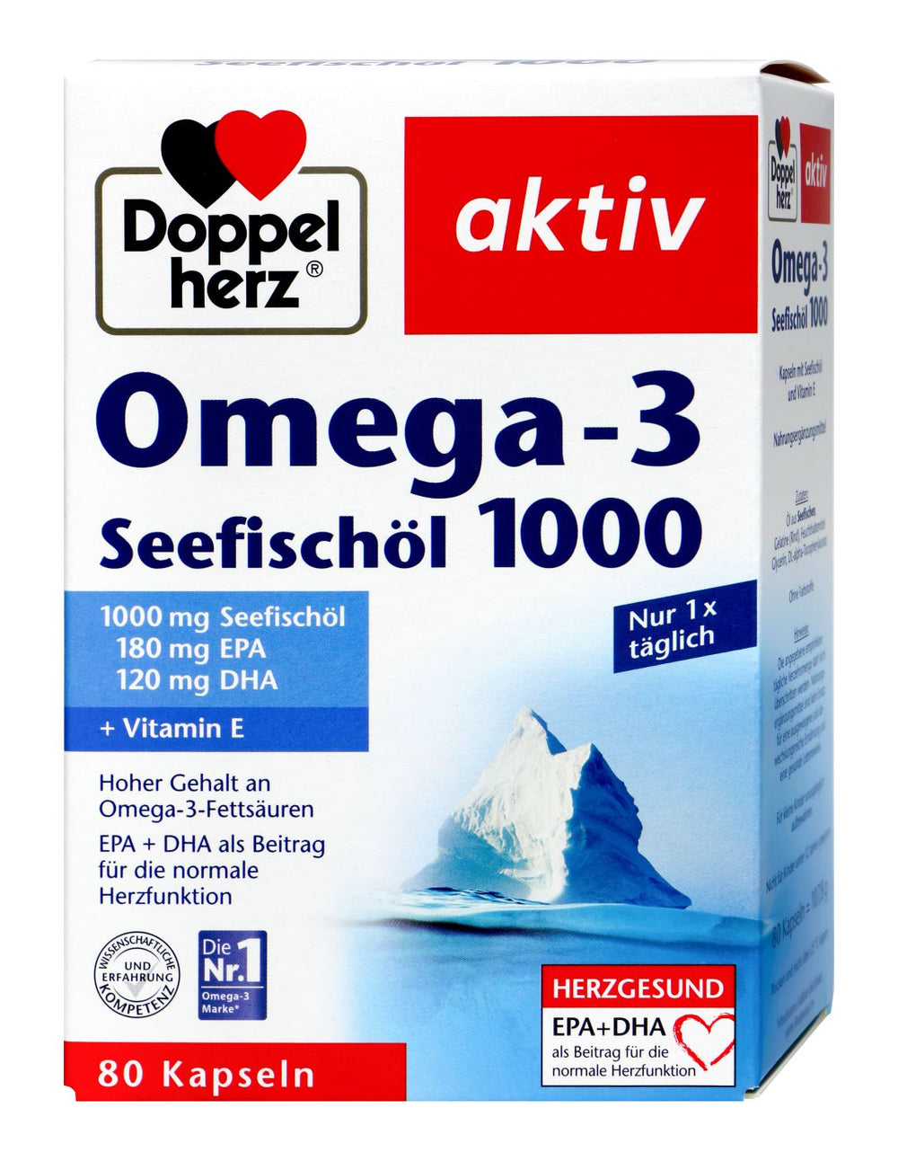Doppelherz Omega-3 Seefischöl 1000 mg, 80 er