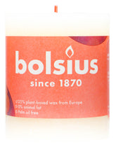 Bolsius Stumpenkerze Rustik Soft Pearl, 80 x 68 mm