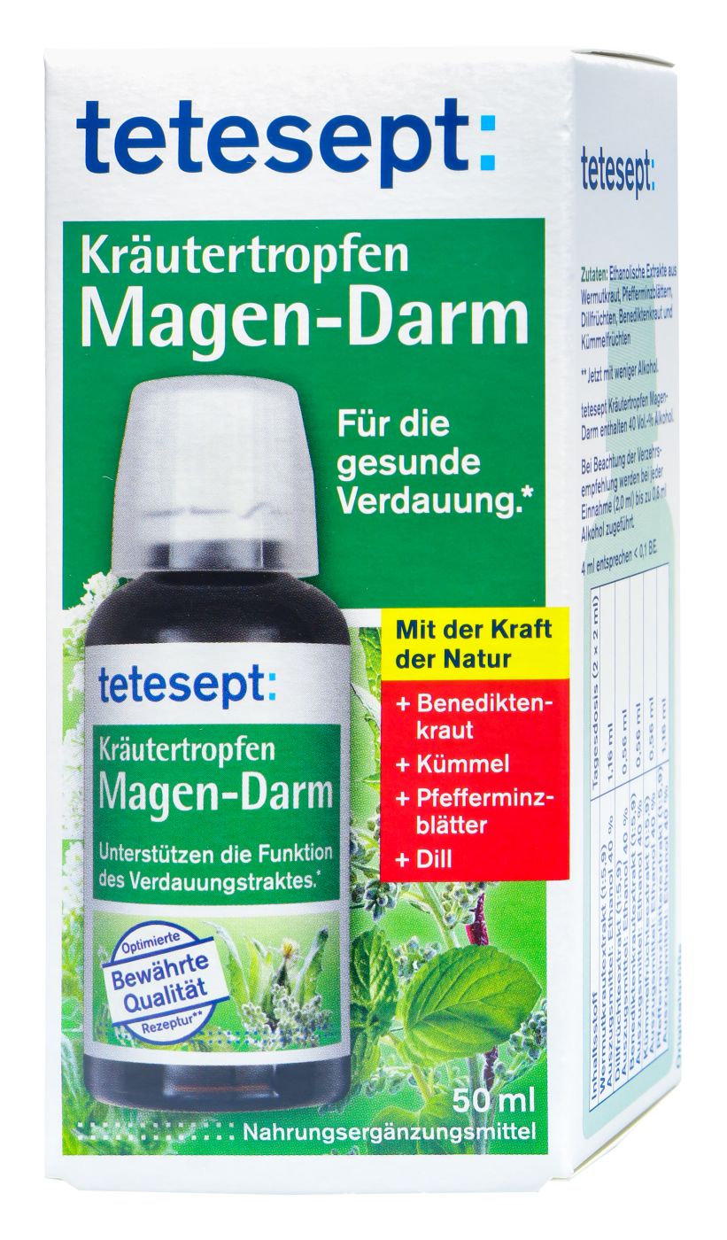 Tetesept Kräutertropfen Magen-Darm, 50 ml