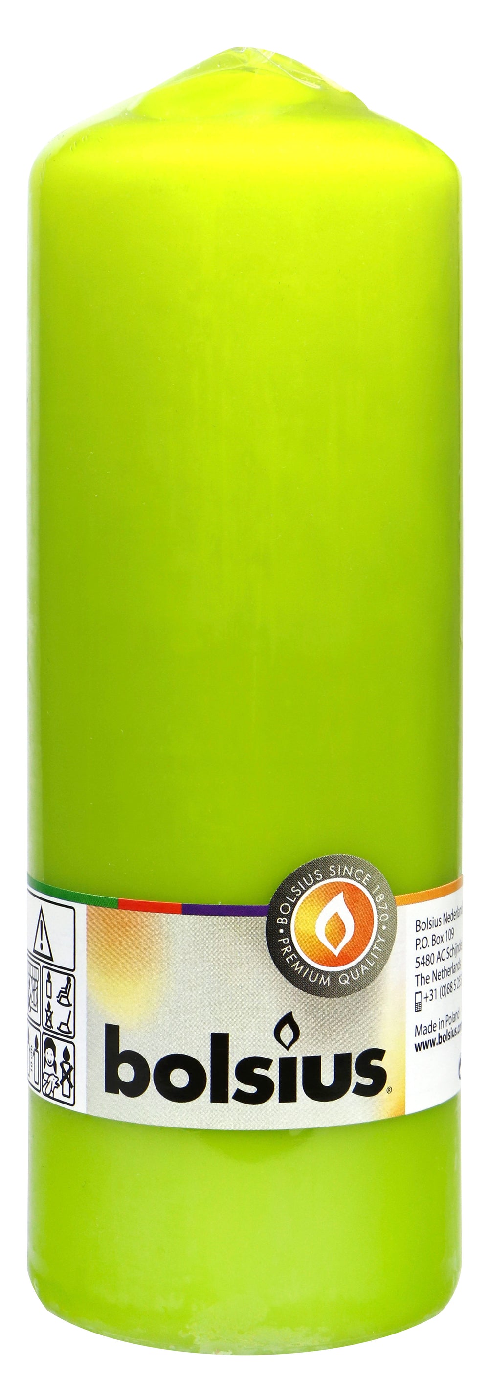 Bolsius Stumpenkerze lemon, 200 x 68 mm
