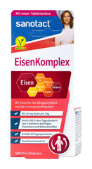 Sanotact Eisen Plus + B2 + B6 + B12 Minitabletten, 100 er