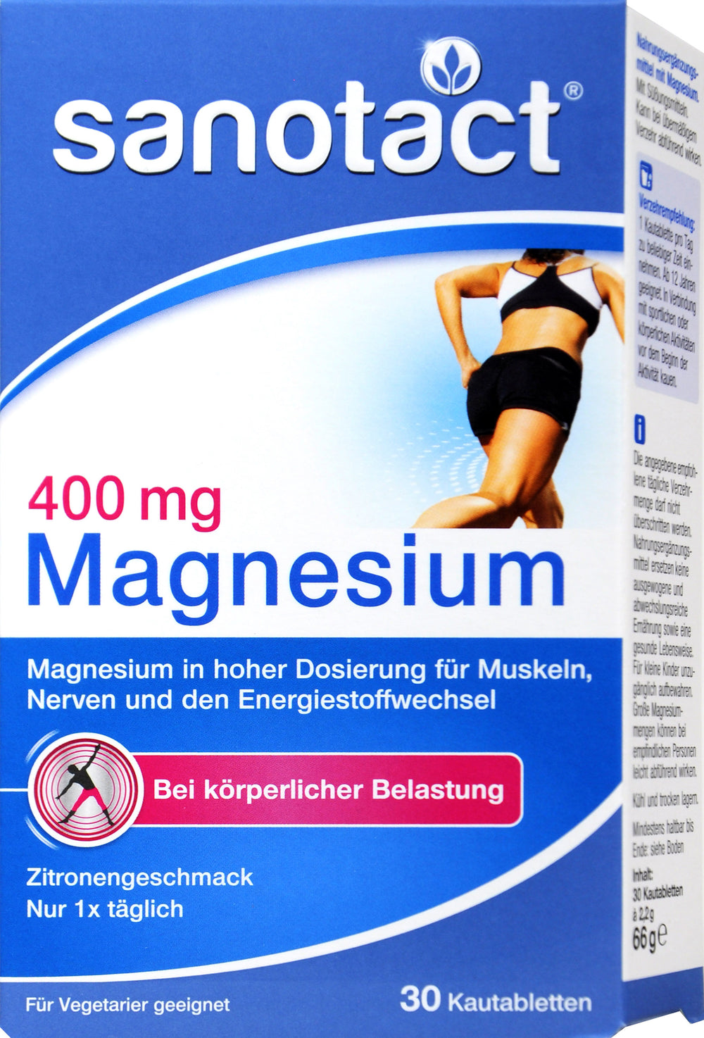 Sanotact Magnesium 400 mg Kautabletten, 30 er