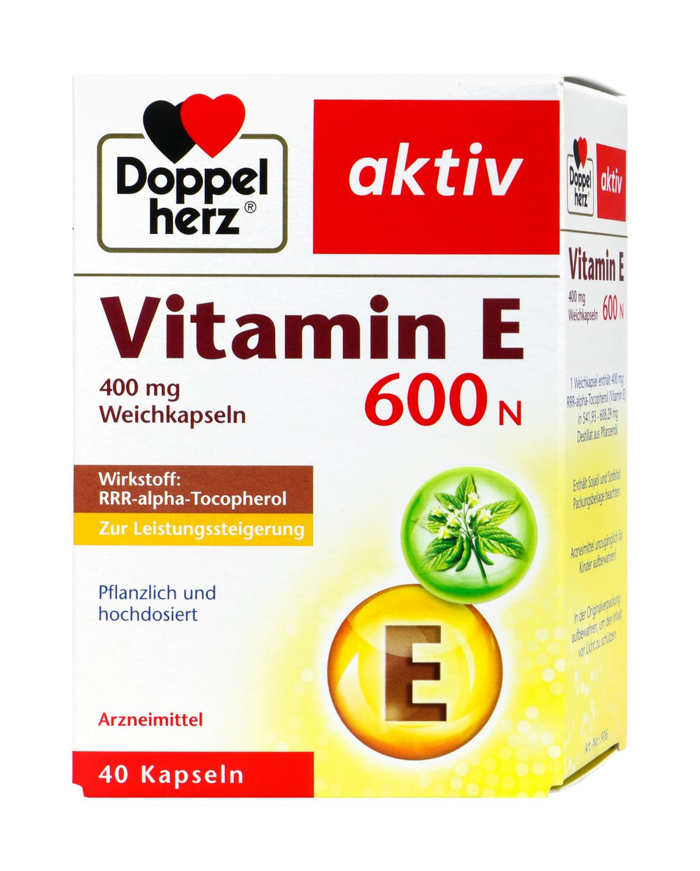 Doppelherz Vitamin E 600 N Kapseln, 40 er