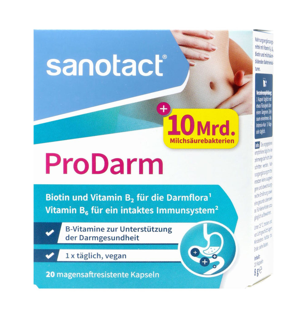 Sanotact Prodarm Kapseln + 10Mrd Milchsäurekulturen, 20 er