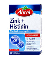 Abtei Zink + Histidin Tabletten, 30 er