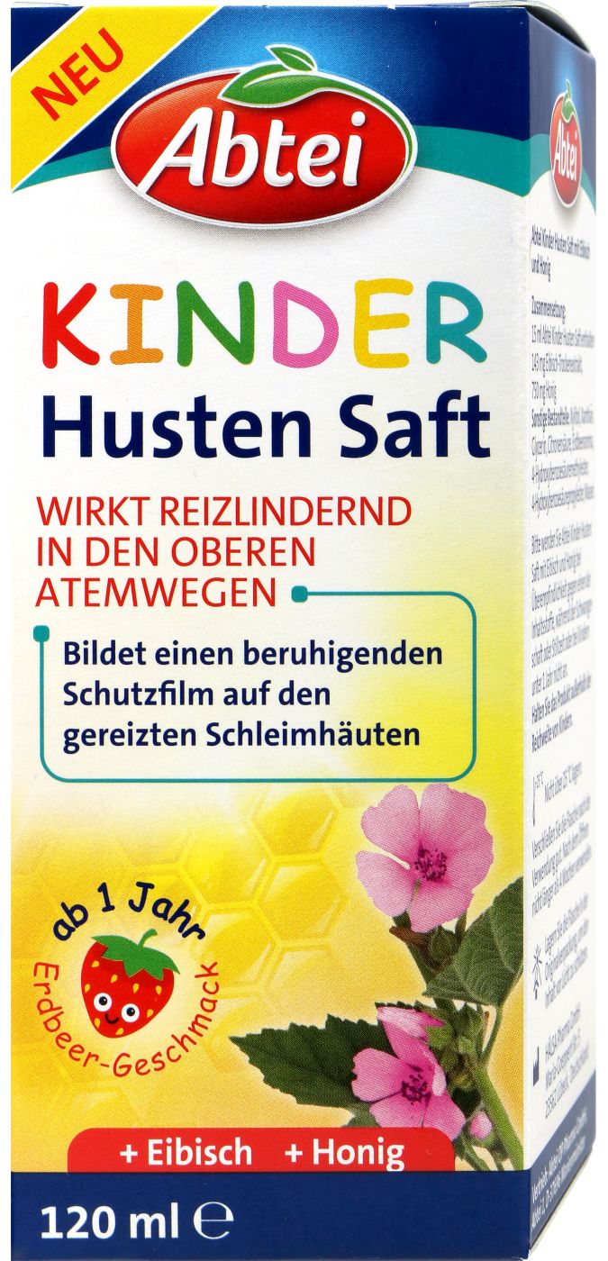 Abtei Kinderhustensaft + Eibisch + Honig, 120 ml