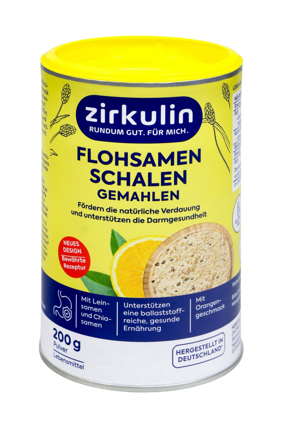 Zirkulin Flohsamen Orange Gemahlen, 200 g