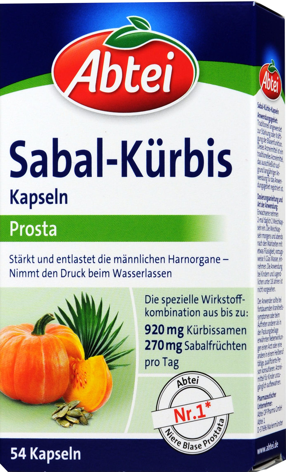 Abtei Prosta Sabal Kürbis, 54 er