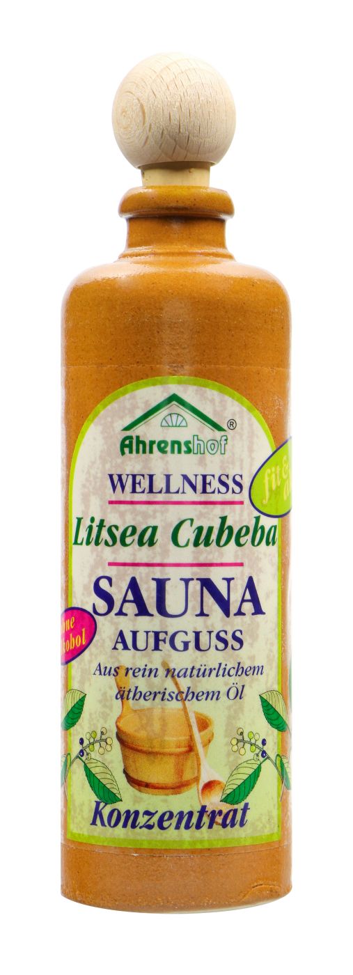 Sauna-Aufguss Litsea Cubeba im Steinkrug, 100 ml