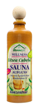 Sauna-Aufguss Litsea Cubeba im Steinkrug, 100 ml