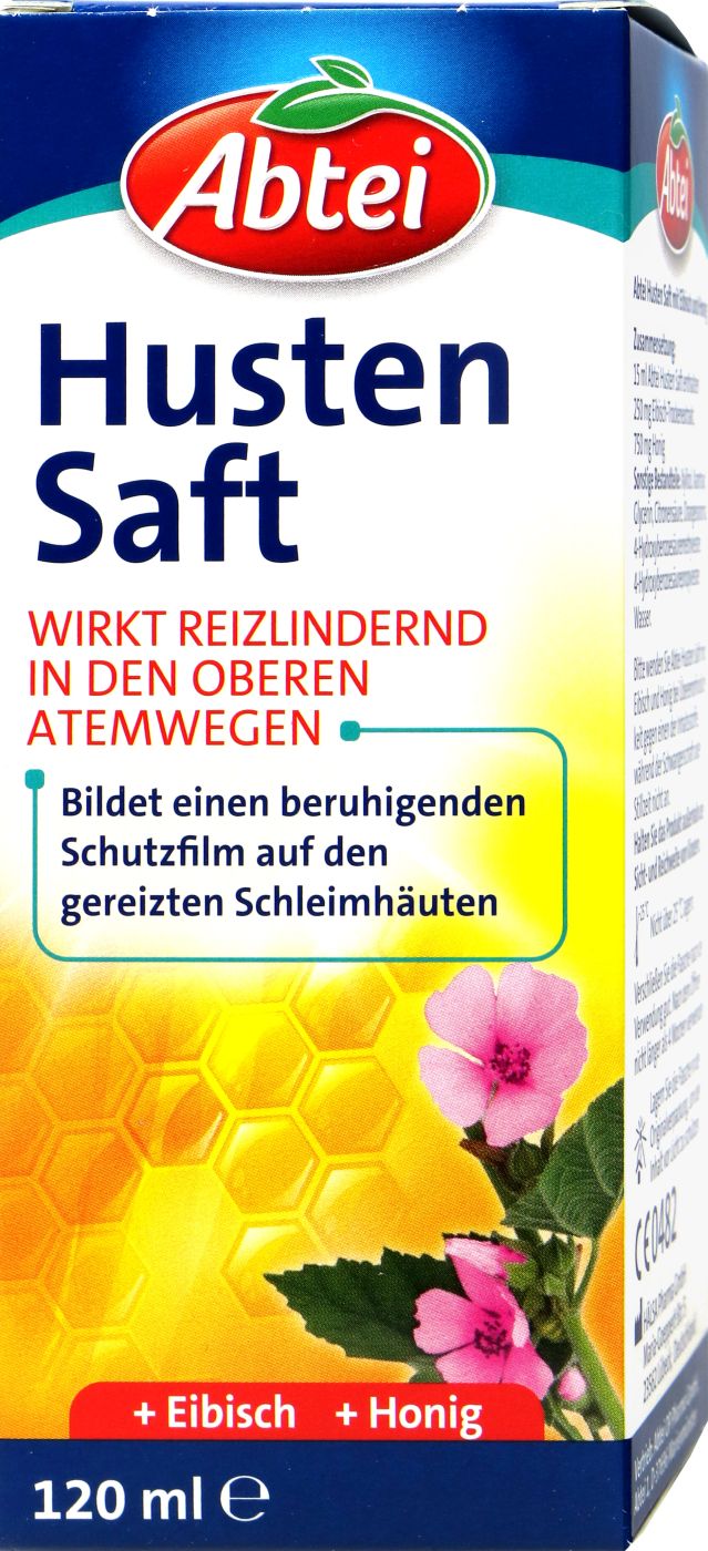 Abtei Husten Saft Honig, Eibisch, 120 ml