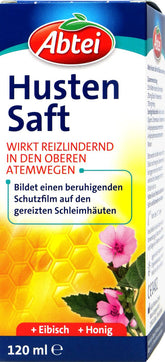Abtei Husten Saft Honig, Eibisch, 120 ml