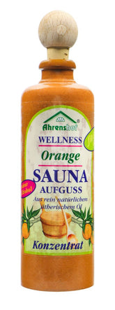 Sauna-Aufguss Orange im Steinkrug, 100 ml