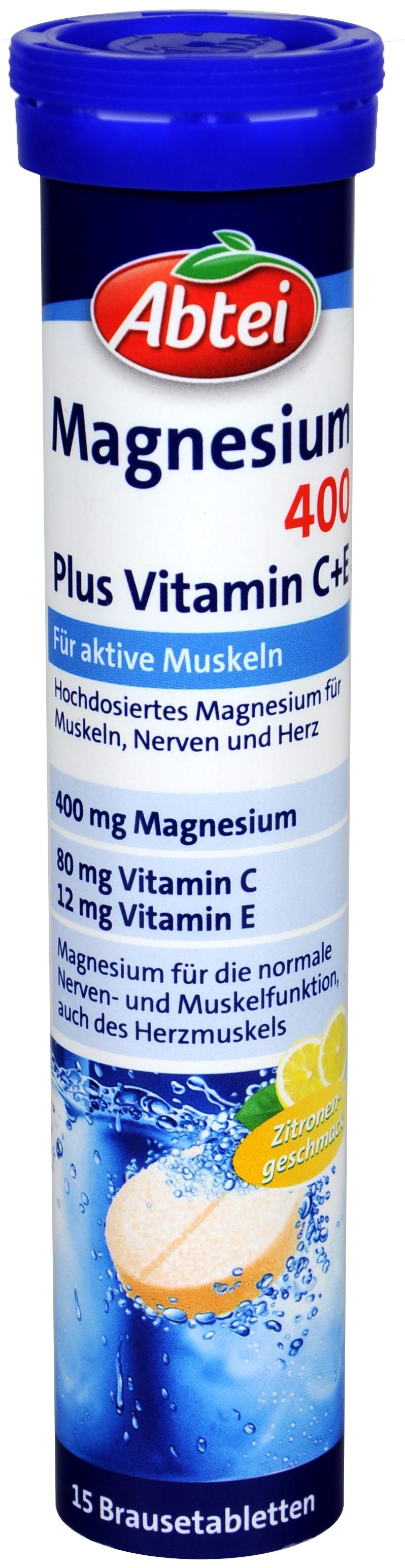 Abtei Magnesium 400 Plus Brause, 15 er