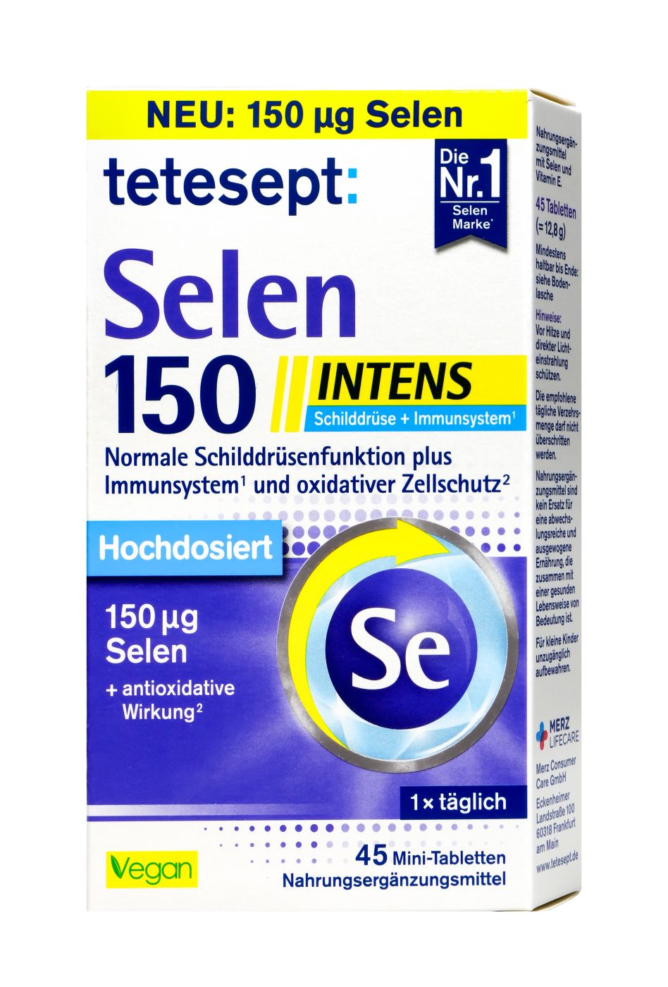 Tetesept Selen 150 Hochdosiert, 45 er