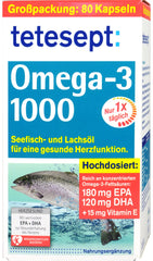 Tetesept Omega 3 Lachsöl 1000, 80 er