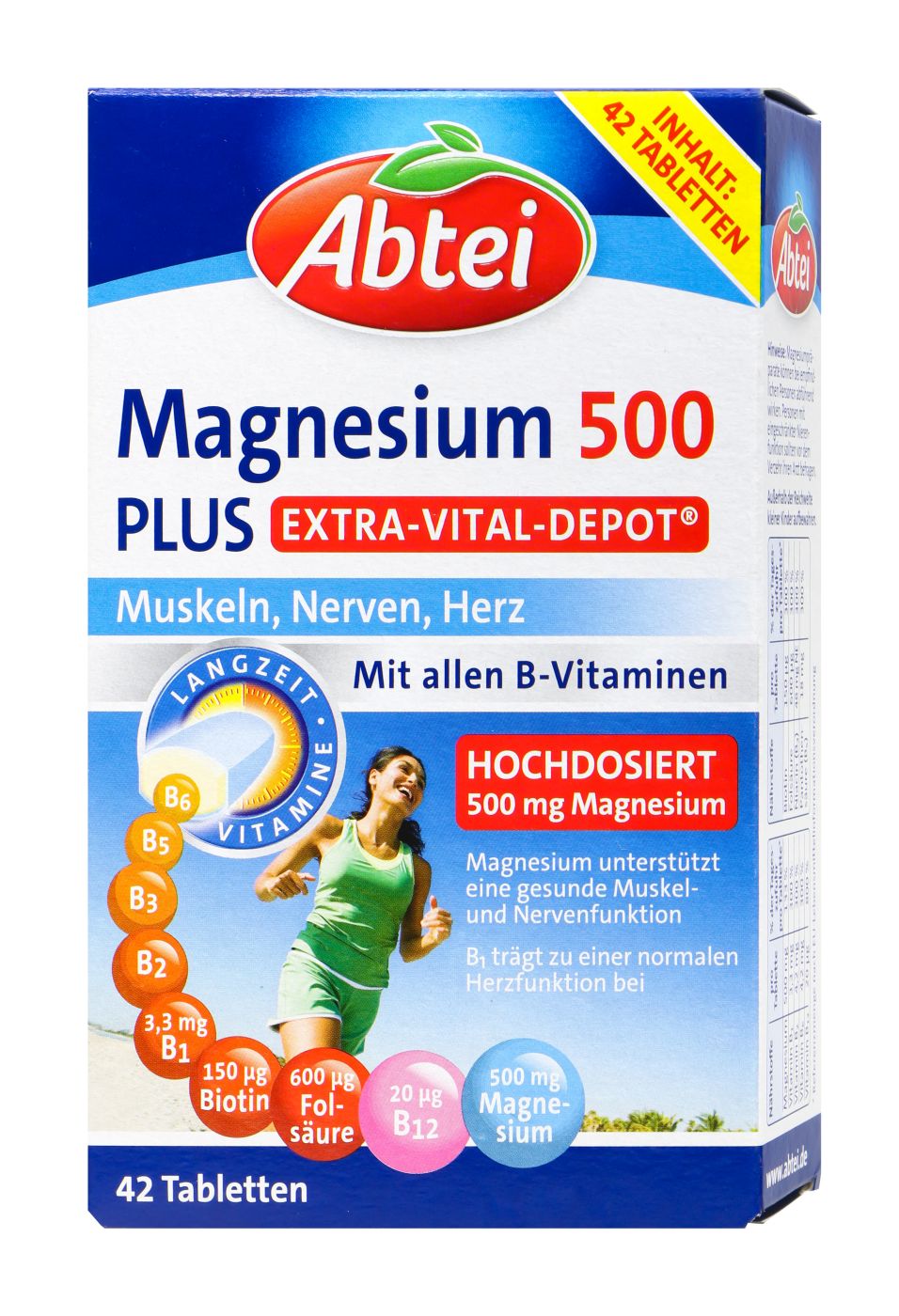 Abtei Magnesium 500 Plus Vital Depot, 42 er