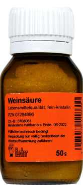 Weinsäure Ph. Eur. Fischar, 50 g