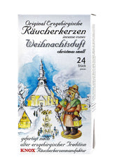 Knox Original Erzgebirgische Räucherkerzen Weihnachtsduft, 24 er