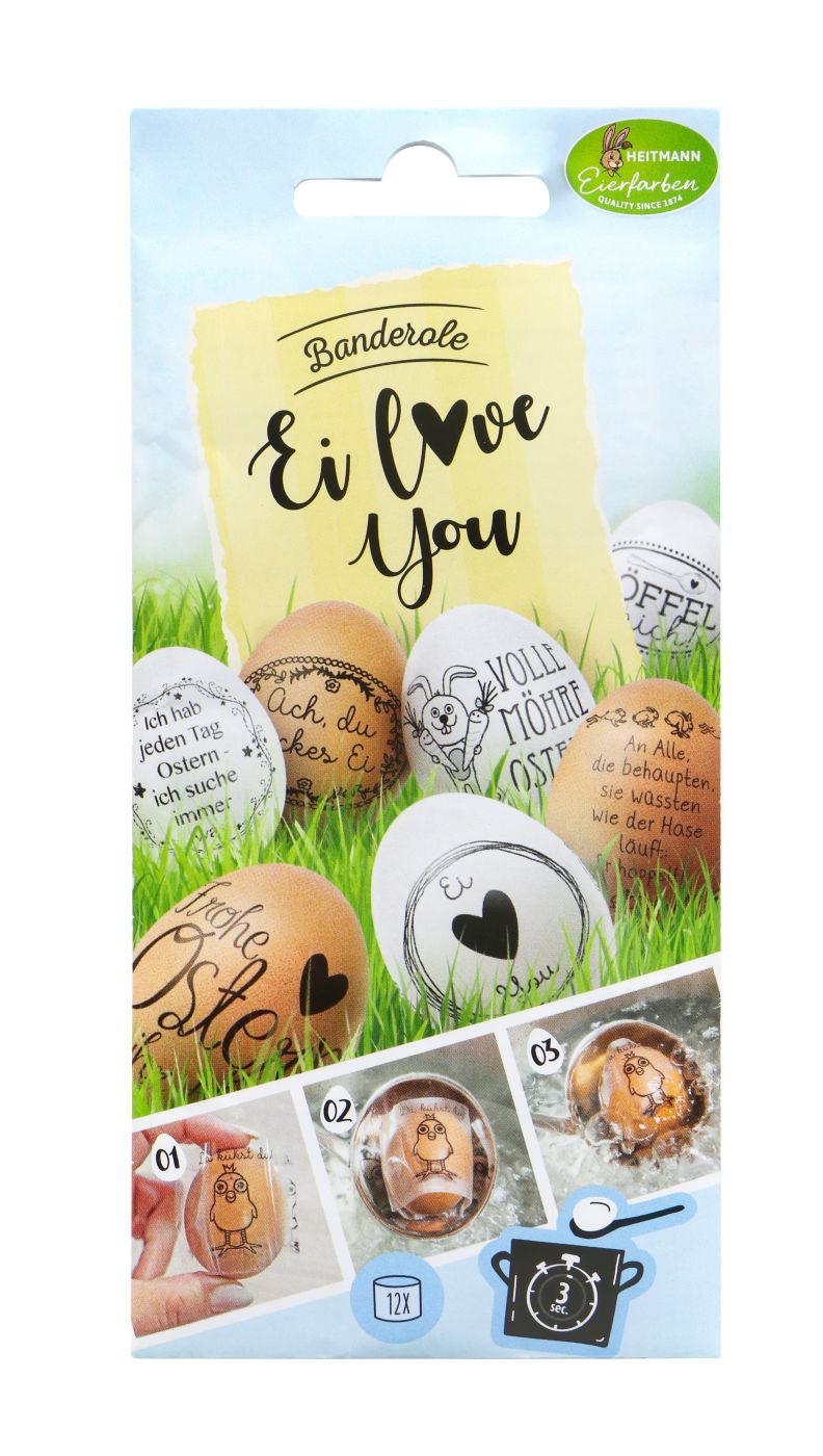 Eierbanderole Ei Love You