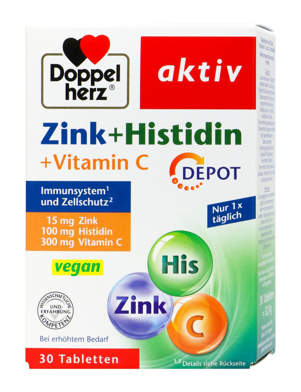 Doppelherz Zink + Histidin, 30 er