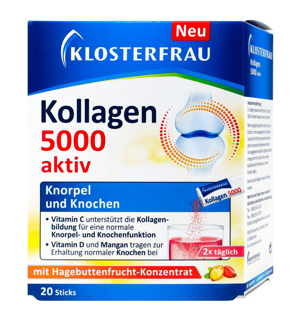 Klosterfrau Kollagen 5000 aktiv mit Hagebuttenfruchtkonzent., 20 er