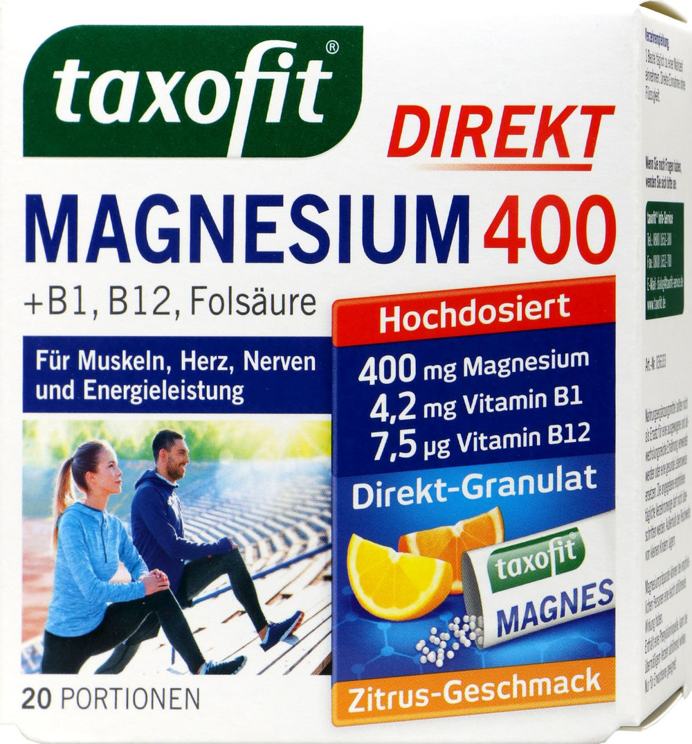 Taxofit Magnesium 400 Granulat, 20 er