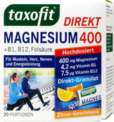 Taxofit Magnesium 400 Granulat, 20 er