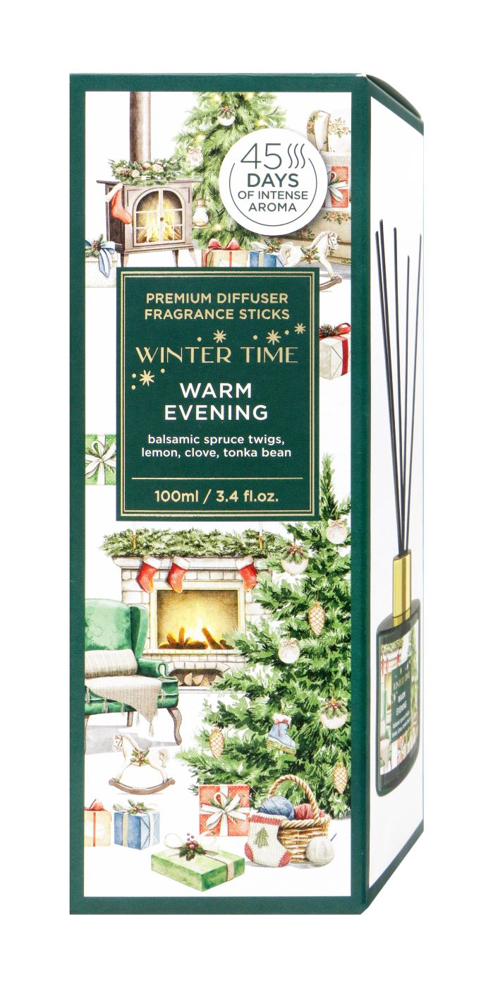 Fragrance Sticks warm Evening 45 Tage Lemon, Nelke, Fichte, 100 ml