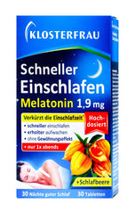 Klosterfrau Schneller Einschlafen Melatonin 1,9 mg, 30 er
