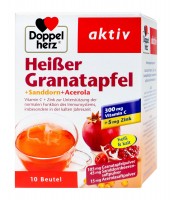 Doppelherz Heißer Granatapfel + Sanddorn + Acerola, 10 er
