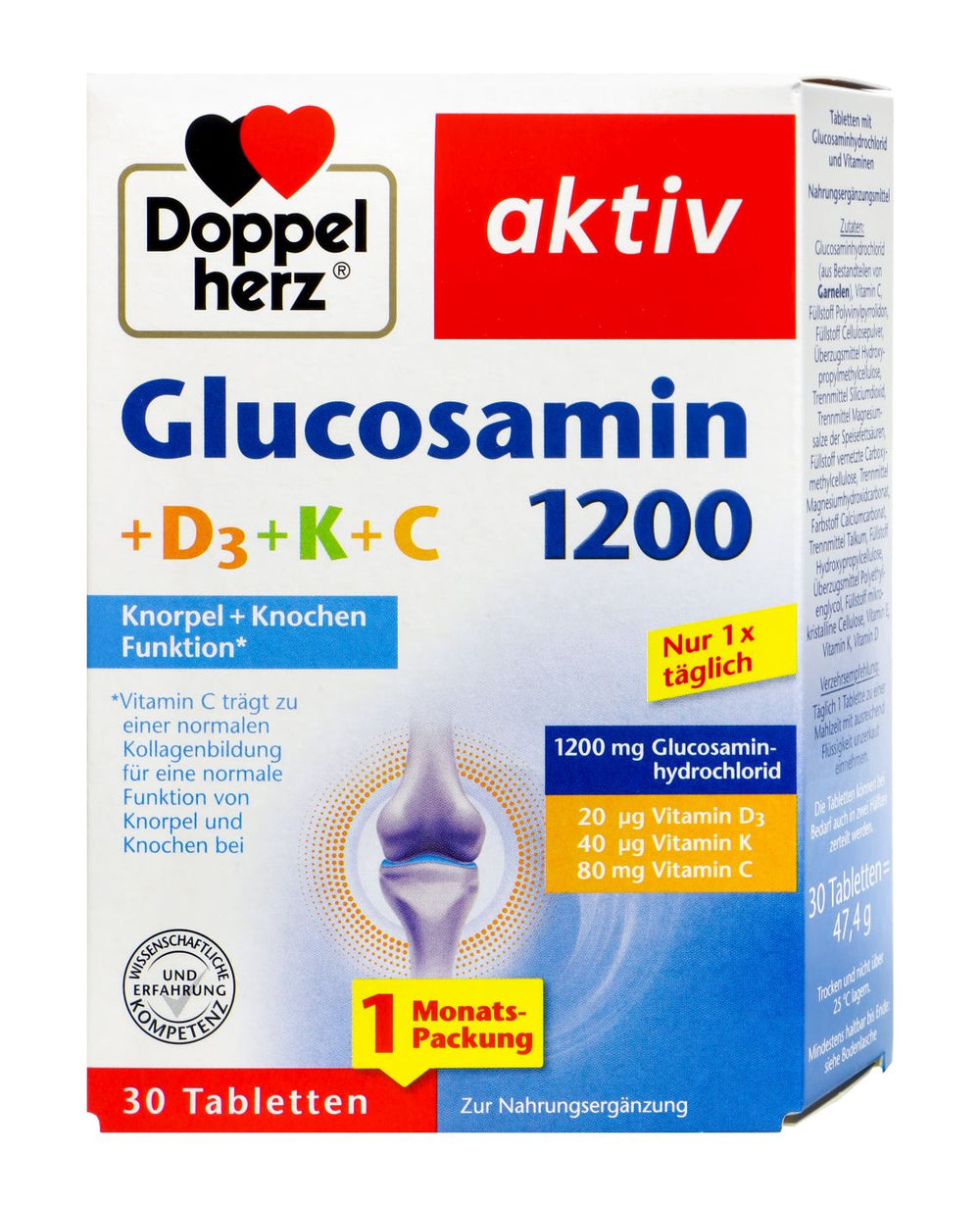Doppelherz Glucosamin 1200 +D3+K+C Tabletten, 30 er