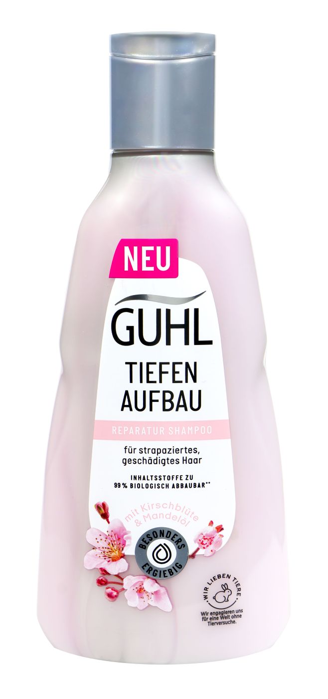 Guhl Shampoo Tiefenaufbau mit Kirschblüte + Mandelöl, 250 ml
